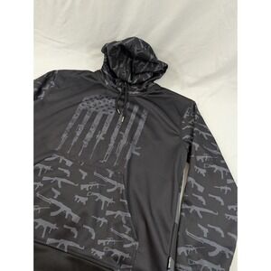 Greater Half We The People Graphic Hoodie Sz  XL Excellent Pullover Black Gray